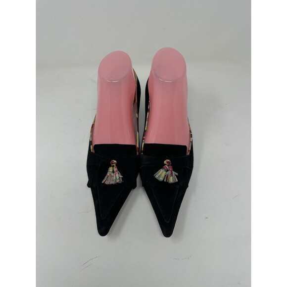 Paul Smith   suede  small hill  Shoes Black   Size  EU 38  pointy  elegant - Picture 7 of 15